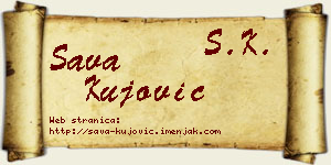 Sava Kujović vizit kartica